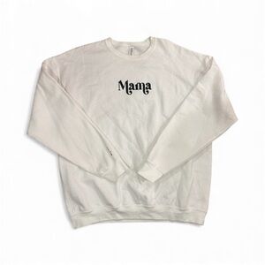 Jerzees White 'Mama' Sweatshirt